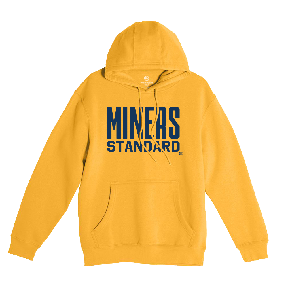"MINERS STANDARD" Mustard Premium Hoodie