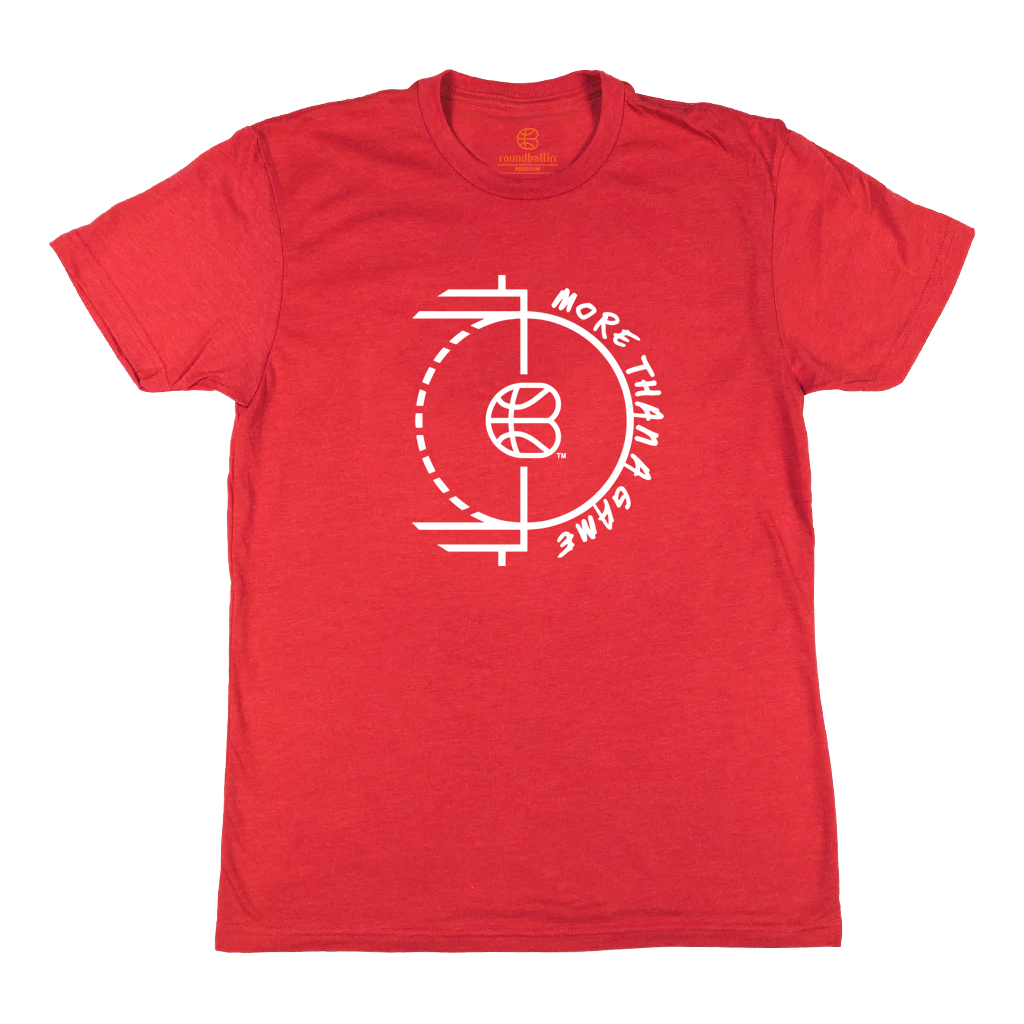 "MORE THAN A GAME (Court)" Heather Red T-Shirt