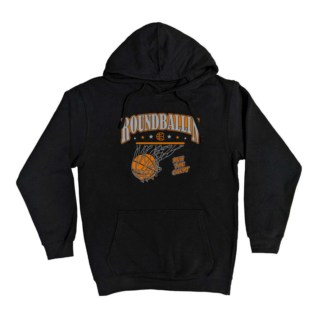 "roundballin (Athletic)" Black Elevated Hoodie
