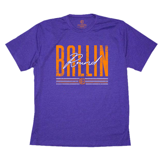 "BALLIN (Flow)" Heather Purple T-Shirt