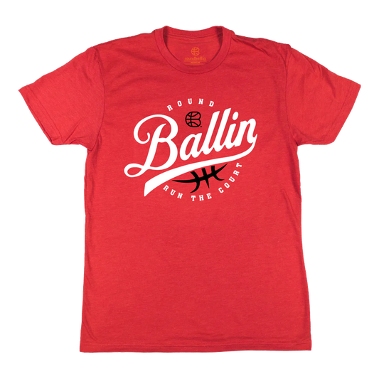 "Ballin (Script)" Heather Red T-Shirt
