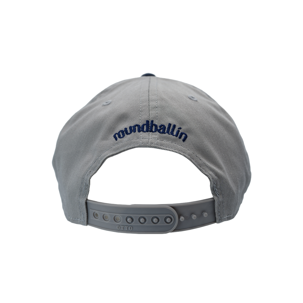 Hat - "Born To Hoop" Grey/Navy 5-Panel Mid Profile Snapback