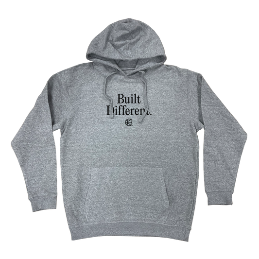 "Built Different" Heather Grey Elevated Hoodie