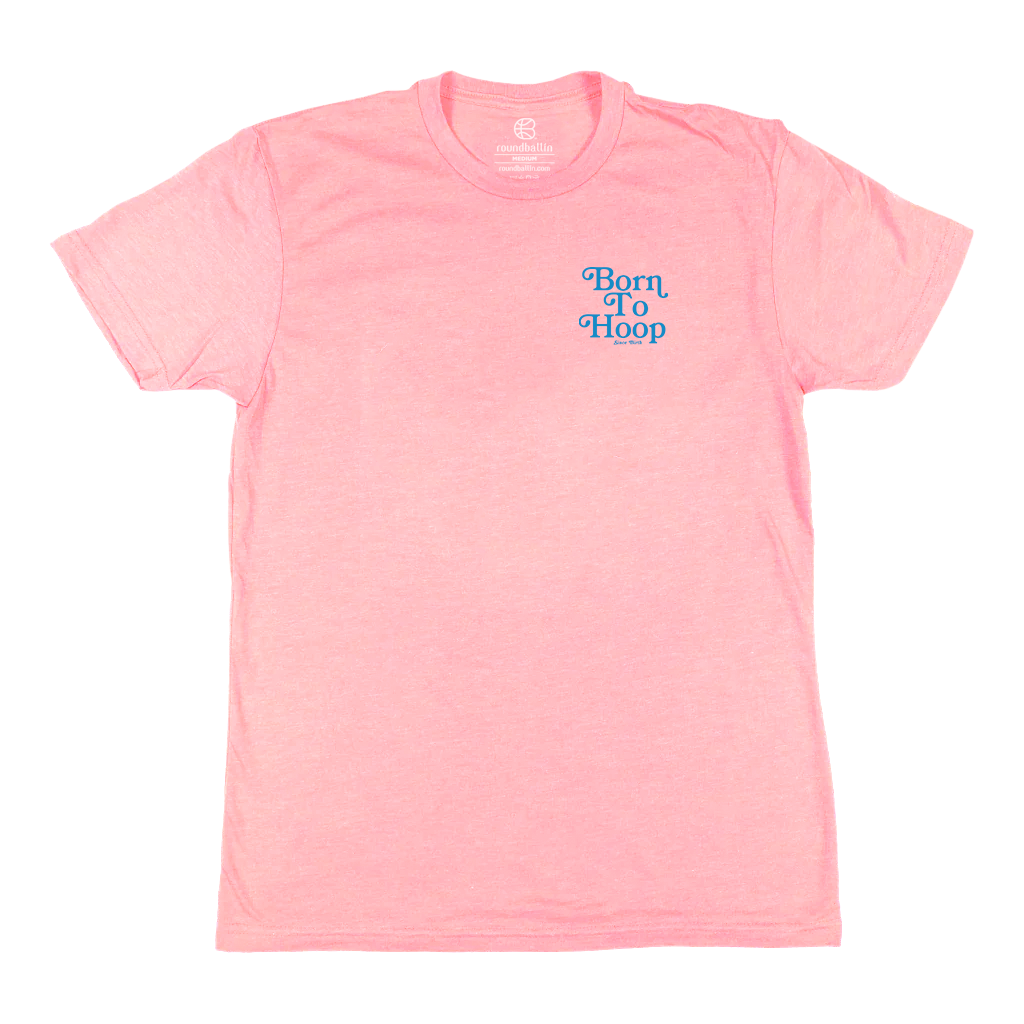 "Born To Hoop" Heather Light Pink T-Shirt