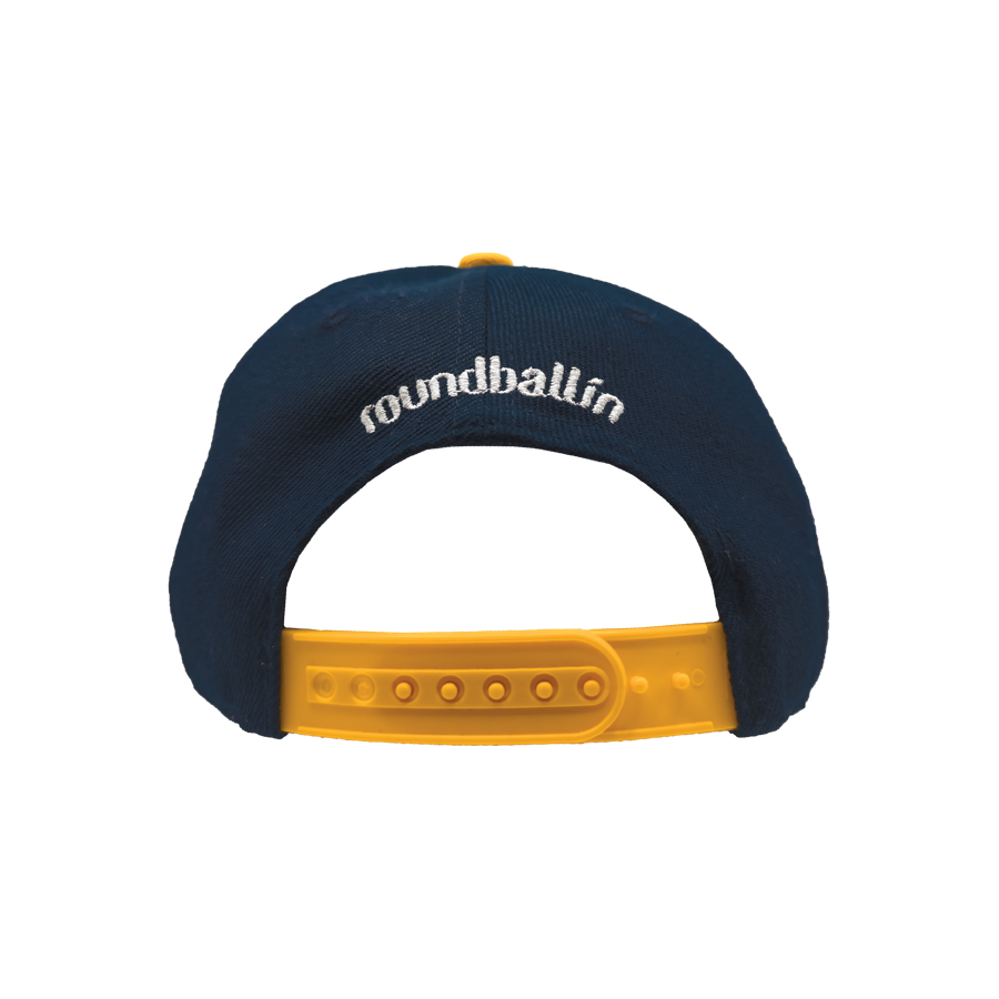 Hat - "roundballin (icon)" Navy/Golden Yellow Snapback