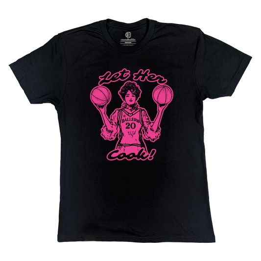 "LET HER COOK" Black T-Shirt